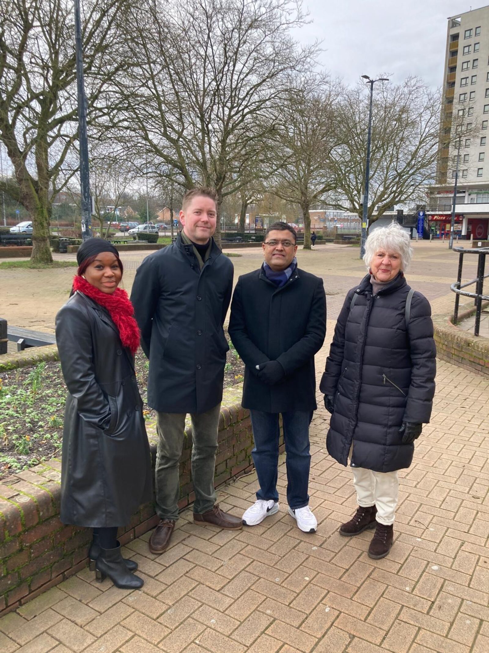 Labour Councillors in Hatfield Marketplace