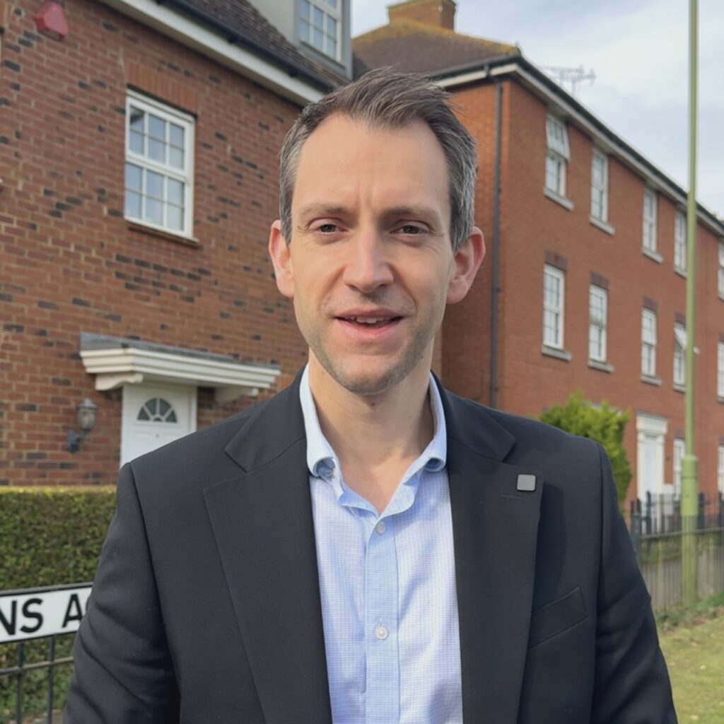 Andrew Lewin MP in Salisbury Village