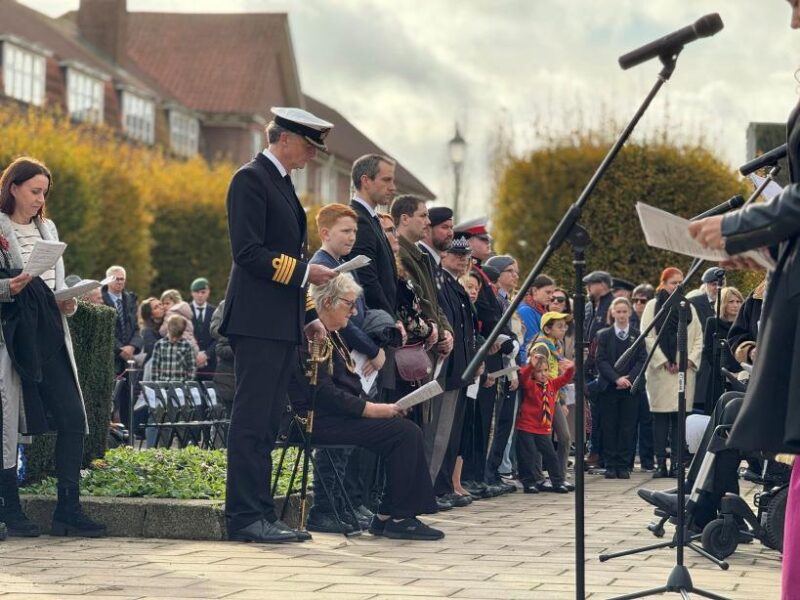Andrew Lewin MP at the WGC Howardsgate service on Remembrance Day 2025