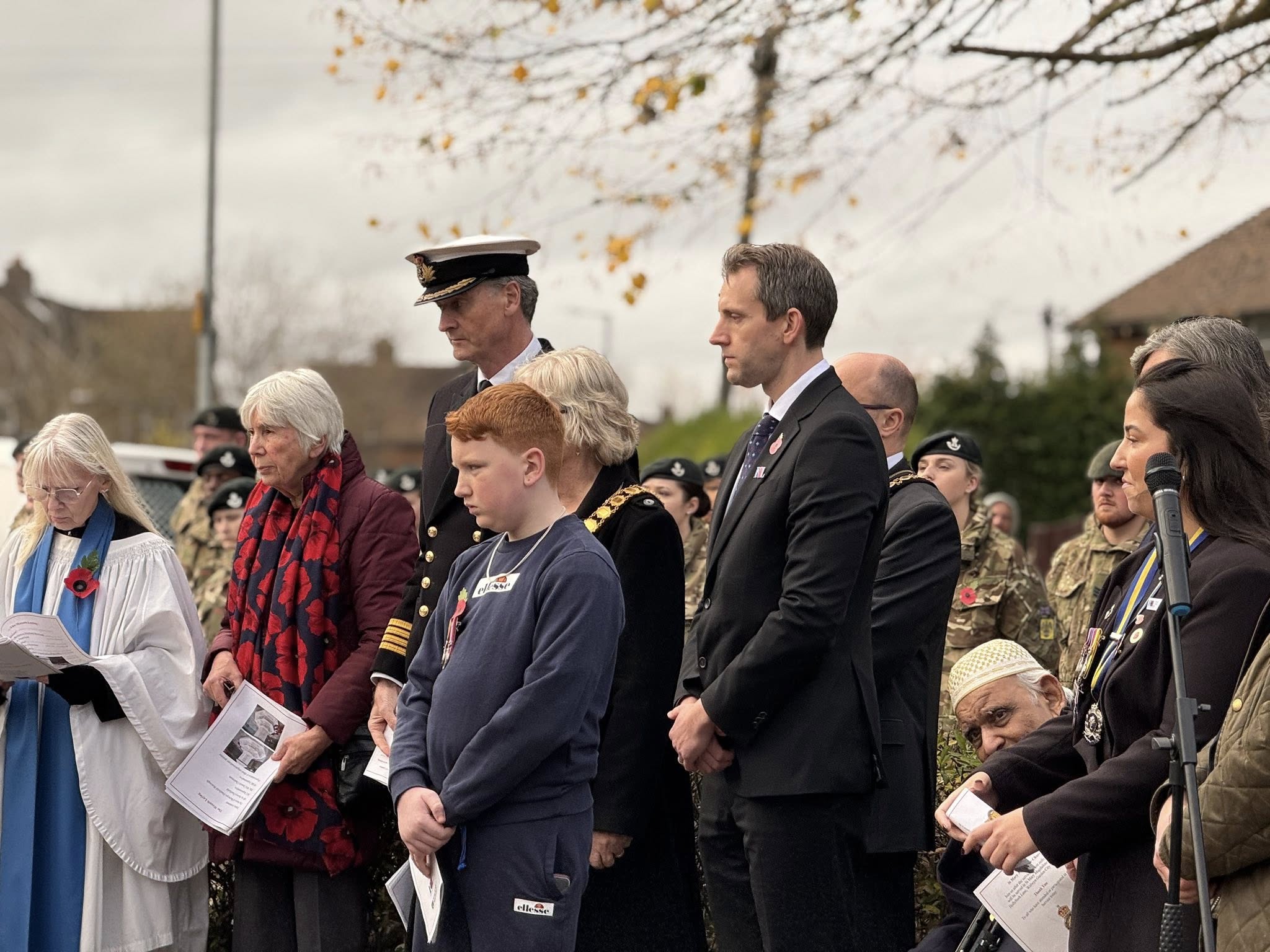 Andrew Lewin MP at the Hatfield Hyde Service on Sunday 9th November