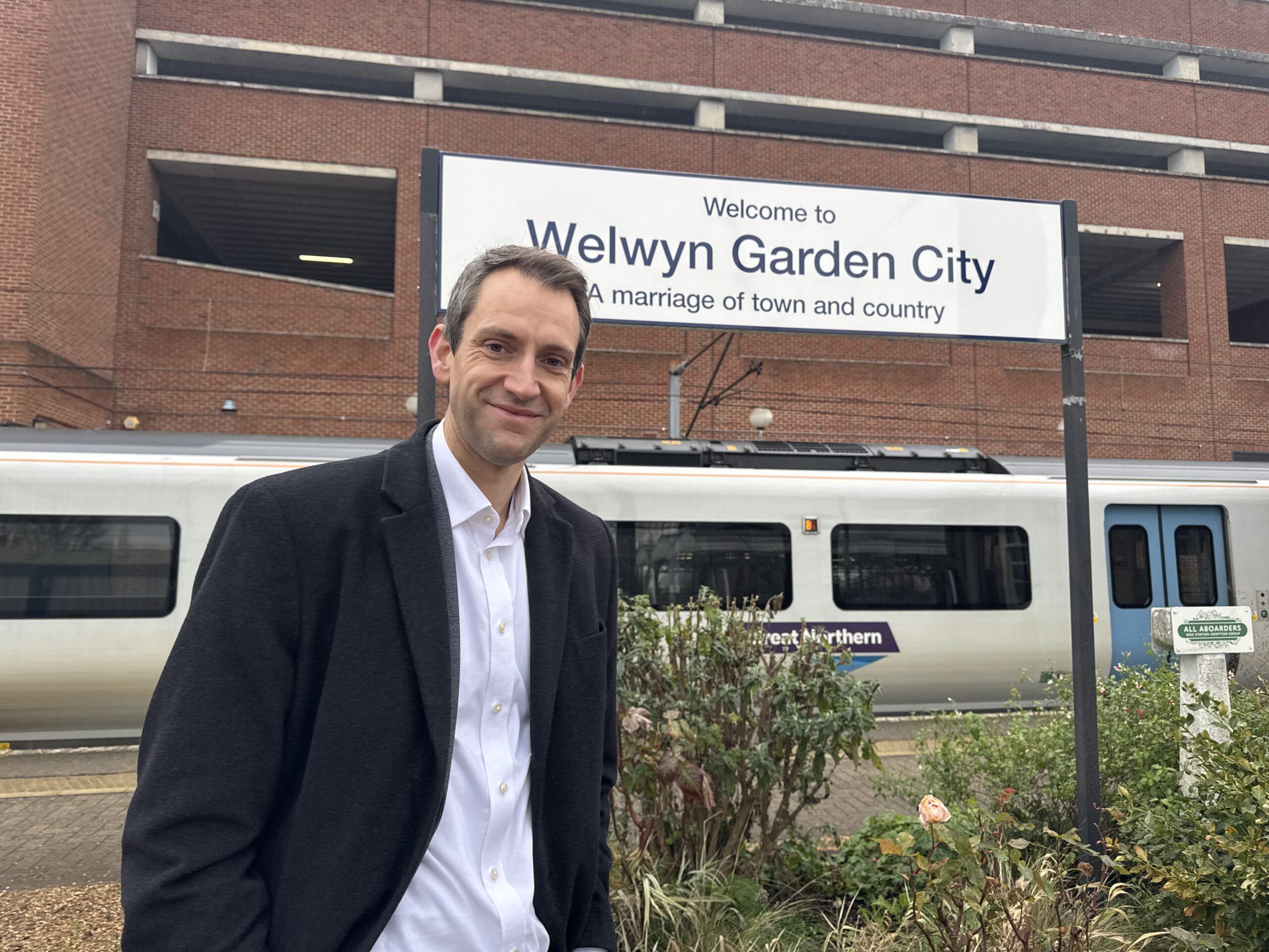 Andrew Lewin MP at WGC Station