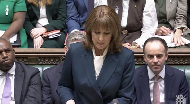 Rachel Reeves delivering her Budget Speech